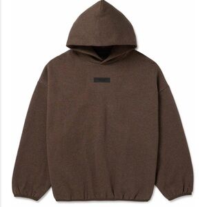 Essentials Fear of God Cotton Blend Brown Hoodie
